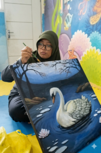 Keisya Aizatul Azzira: Dari Corat-Coret Kertas hingga Mendongeng di TIM, Pelukis Tuli yang Menginspirasi
