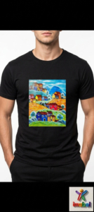 Kaos T-shirt Sablon Lukisan - RGP Collection 
