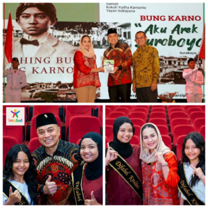 Duta Difabel Kredibel Turut Hadir Memeriahkan Peluncuran Buku "Bung Karno: Aku Arek Suroboyo", Abidah Nur Zahro dan Wantofal Anugerah Cantik bersama Eri Cahyadi Walikota Surabaya serta Puti Guntur Soekarno Anggota DPR RI Komisi X